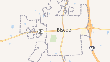 Biscoe, North Carolina map
