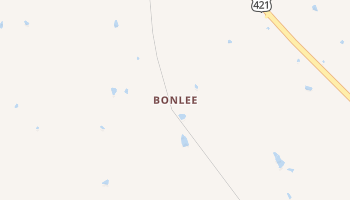 Bonlee, North Carolina map