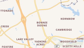 Bonnie Doone, North Carolina map
