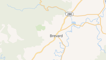 Brevard, North Carolina map