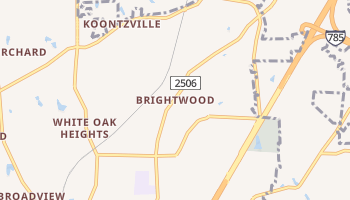 Brightwood, North Carolina map