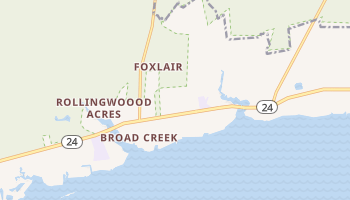 Broad Creek, North Carolina map