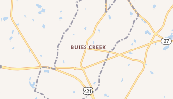 Buies Creek, North Carolina map