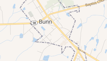 Bunn, North Carolina map