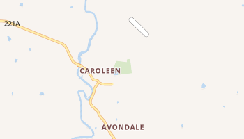 Caroleen, North Carolina map
