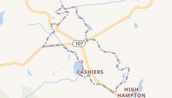 Cashiers, North Carolina map
