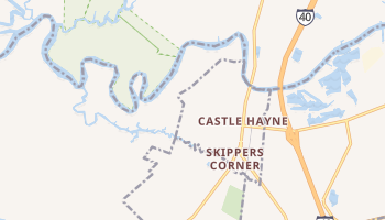 Castle Hayne, North Carolina map