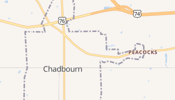 Chadbourn, North Carolina map