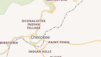 Cherokee, North Carolina map