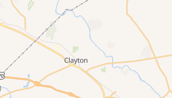 Clayton, North Carolina map