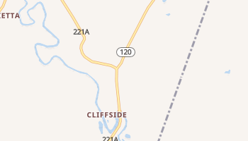 Cliffside, North Carolina map