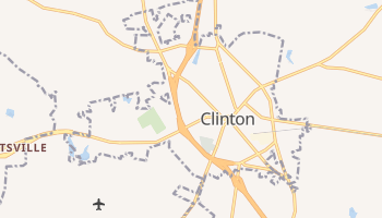 Clinton, North Carolina map