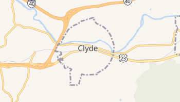 Clyde, North Carolina map