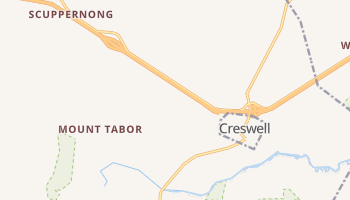 Creswell, North Carolina map