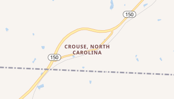 Crouse, North Carolina map