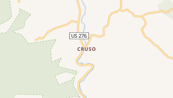 Cruso, North Carolina map