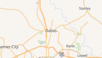 Dallas, North Carolina map