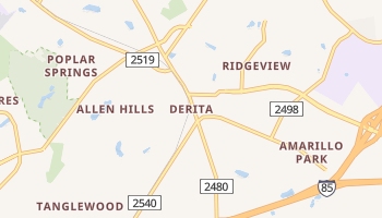 Derita, North Carolina map