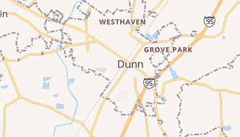 Dunn, North Carolina map