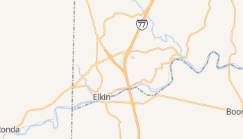 Elkin, North Carolina map