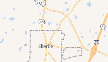 Ellerbe, North Carolina map