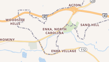 Enka, North Carolina map