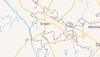Erwin, North Carolina map