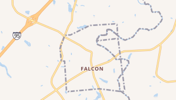 Falcon, North Carolina map