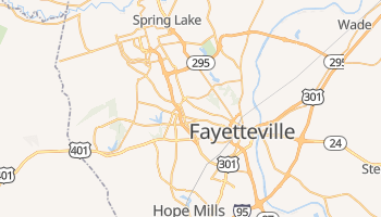 Fayetteville, North Carolina map