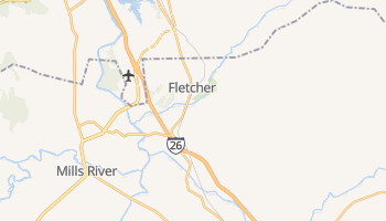 Fletcher, North Carolina map