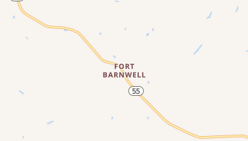 Fort Barnwell, North Carolina map