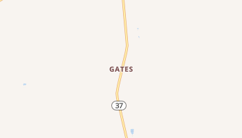 Gates, North Carolina map