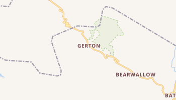 Gerton, North Carolina map