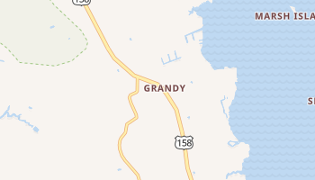 Grandy, North Carolina map