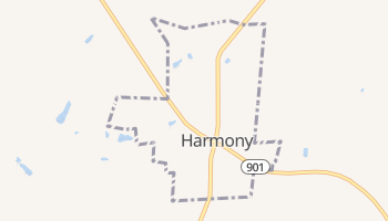 Harmony, North Carolina map