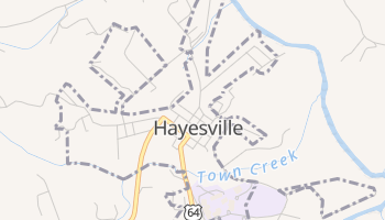 Hayesville, North Carolina map
