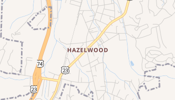 Hazelwood, North Carolina map