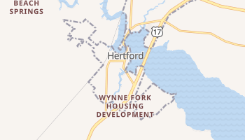 Hertford, North Carolina map