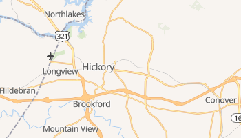 Hickory, North Carolina map