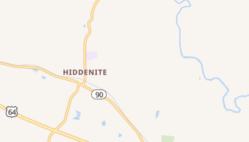 Hiddenite, North Carolina map