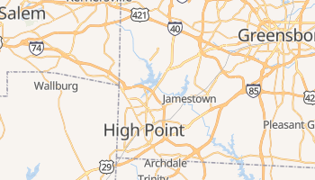 High Point, North Carolina map