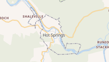 Hot Springs, North Carolina map