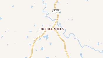 Hurdle Mills, North Carolina map