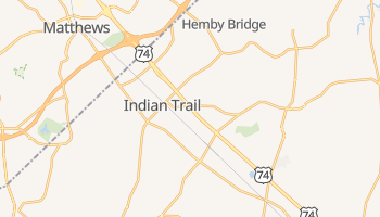 Indian Trail, North Carolina map