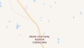 Iron Station, North Carolina map