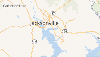 Jacksonville, North Carolina map