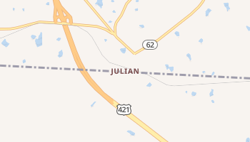 Julian, North Carolina map