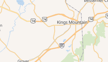 Kings Mountain, North Carolina map