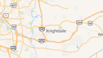 Knightdale, North Carolina map