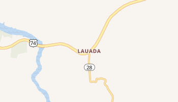 Lauada, North Carolina map